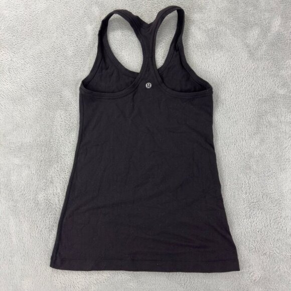 Lululemon Black Tank Top Wo Mens Size 2 - Picture 1 of 8